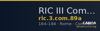 RIC III Commodus 89a — CANOA
