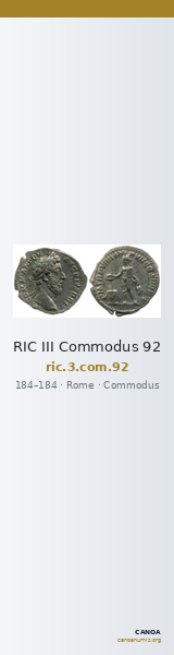RIC III Commodus 92 — CANOA