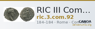 RIC III Commodus 92 — CANOA