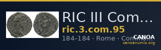 RIC III Commodus 95 — CANOA
