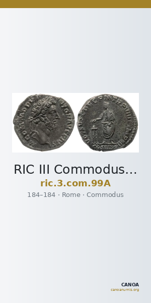 RIC III Commodus 99A — CANOA
