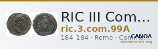 RIC III Commodus 99A — CANOA