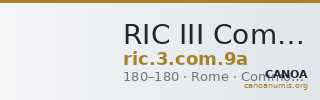 RIC III Commodus 9a — CANOA