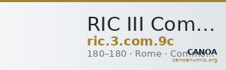 RIC III Commodus 9c — CANOA