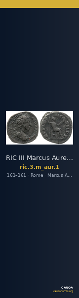 RIC III Marcus Aurelius 1 — CANOA