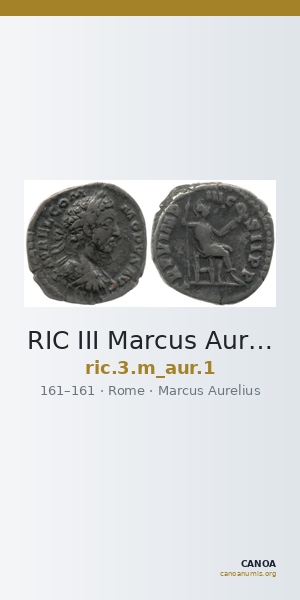 RIC III Marcus Aurelius 1 — CANOA