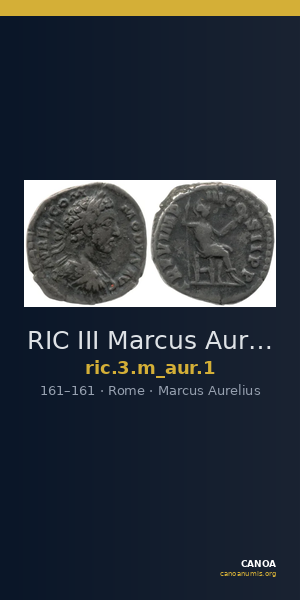 RIC III Marcus Aurelius 1 — CANOA