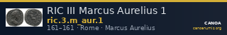 RIC III Marcus Aurelius 1 — CANOA