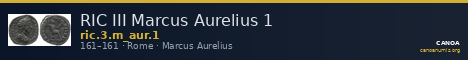 RIC III Marcus Aurelius 1 — CANOA