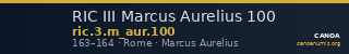RIC III Marcus Aurelius 100 — CANOA