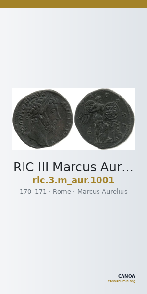 RIC III Marcus Aurelius 1001 — CANOA