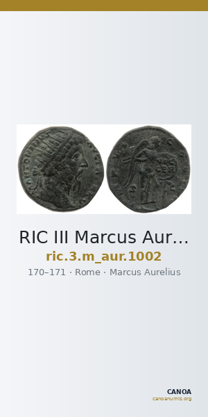 RIC III Marcus Aurelius 1002 — CANOA