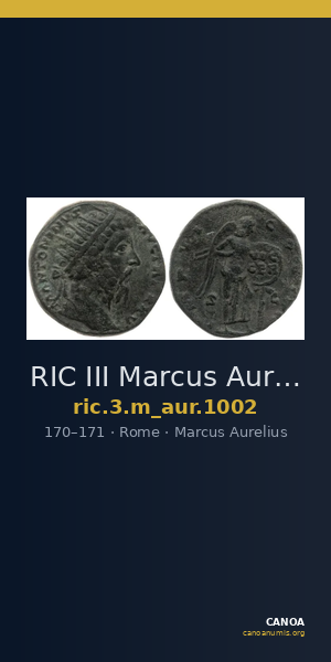 RIC III Marcus Aurelius 1002 — CANOA