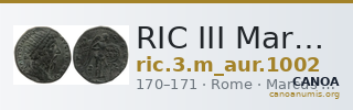 RIC III Marcus Aurelius 1002 — CANOA