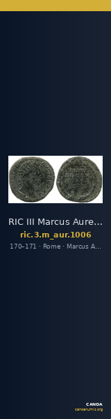 RIC III Marcus Aurelius 1006 — CANOA