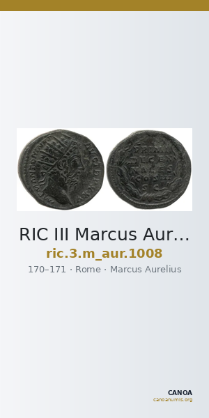 RIC III Marcus Aurelius 1008 — CANOA