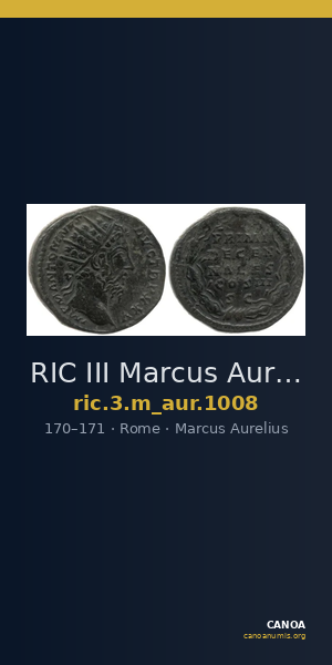 RIC III Marcus Aurelius 1008 — CANOA
