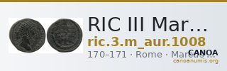 RIC III Marcus Aurelius 1008 — CANOA