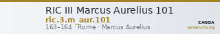 RIC III Marcus Aurelius 101 — CANOA