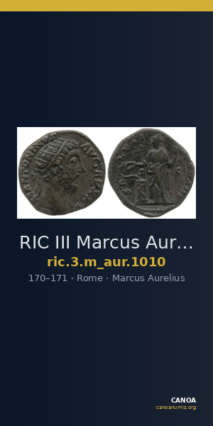RIC III Marcus Aurelius 1010 — CANOA