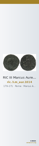 RIC III Marcus Aurelius 1014 — CANOA