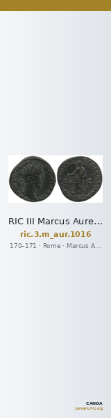 RIC III Marcus Aurelius 1016 — CANOA