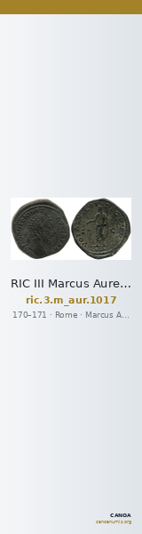 RIC III Marcus Aurelius 1017 — CANOA