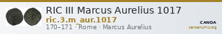 RIC III Marcus Aurelius 1017 — CANOA