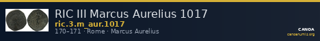 RIC III Marcus Aurelius 1017 — CANOA
