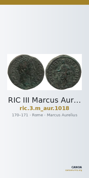 RIC III Marcus Aurelius 1018 — CANOA