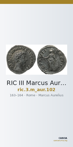 RIC III Marcus Aurelius 102 — CANOA