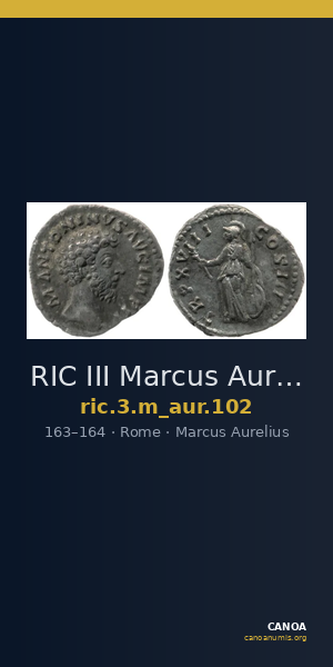 RIC III Marcus Aurelius 102 — CANOA