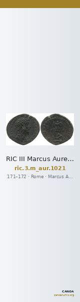 RIC III Marcus Aurelius 1021 — CANOA