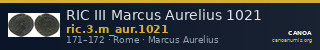 RIC III Marcus Aurelius 1021 — CANOA