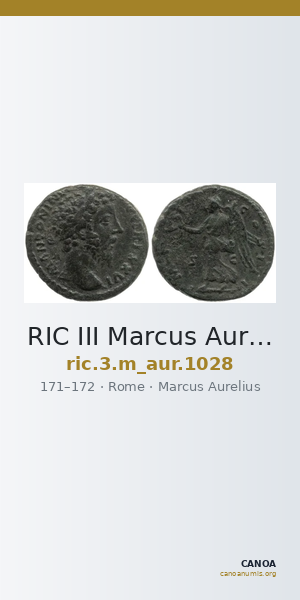 RIC III Marcus Aurelius 1028 — CANOA