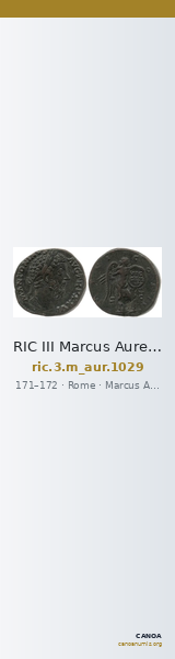 RIC III Marcus Aurelius 1029 — CANOA
