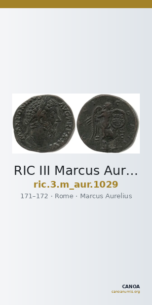 RIC III Marcus Aurelius 1029 — CANOA