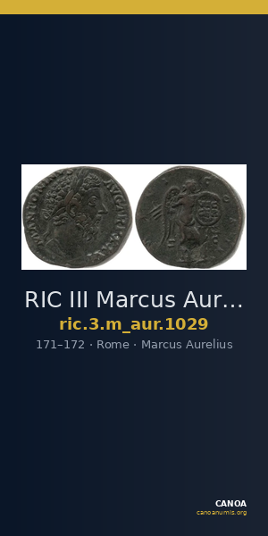 RIC III Marcus Aurelius 1029 — CANOA