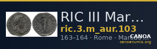 RIC III Marcus Aurelius 103 — CANOA