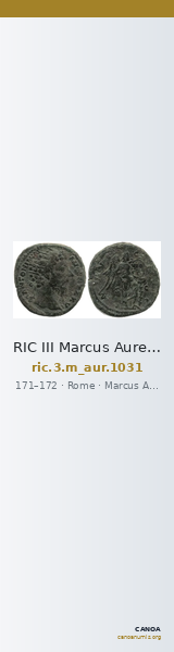 RIC III Marcus Aurelius 1031 — CANOA