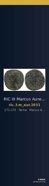 RIC III Marcus Aurelius 1031 — CANOA