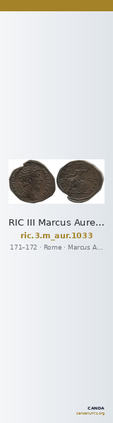 RIC III Marcus Aurelius 1033 — CANOA