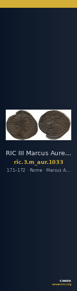 RIC III Marcus Aurelius 1033 — CANOA