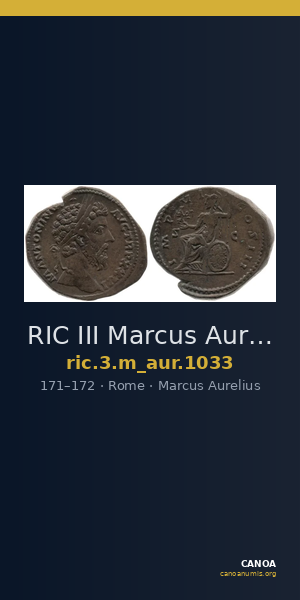 RIC III Marcus Aurelius 1033 — CANOA