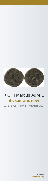 RIC III Marcus Aurelius 1034 — CANOA