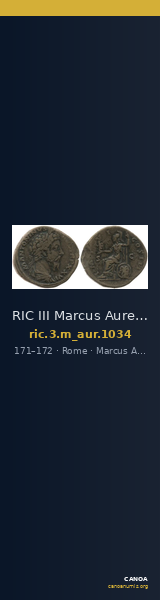 RIC III Marcus Aurelius 1034 — CANOA