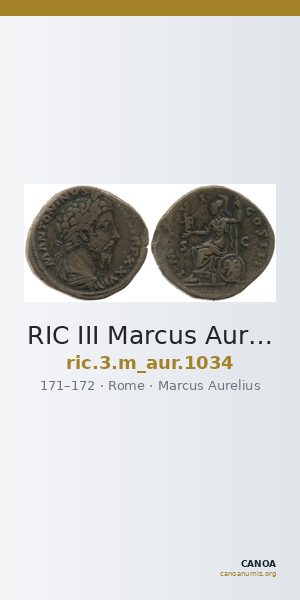 RIC III Marcus Aurelius 1034 — CANOA