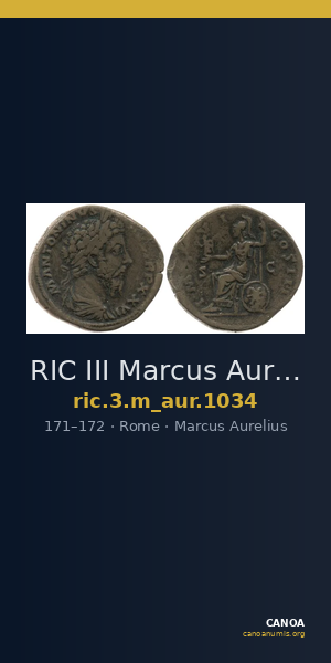 RIC III Marcus Aurelius 1034 — CANOA