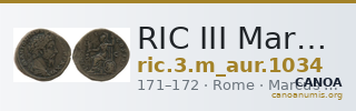 RIC III Marcus Aurelius 1034 — CANOA