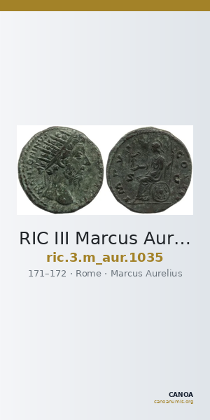 RIC III Marcus Aurelius 1035 — CANOA